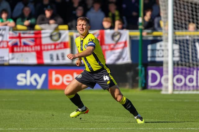 Harrogate Town captain Josh Falkingham has not played since early December. Picture: Matt Kirkham