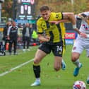 Right-back Toby Sims could be in line for a return to action when Harrogate Town entertain Morecambe this weekend. Pictures: Matt Kirkham