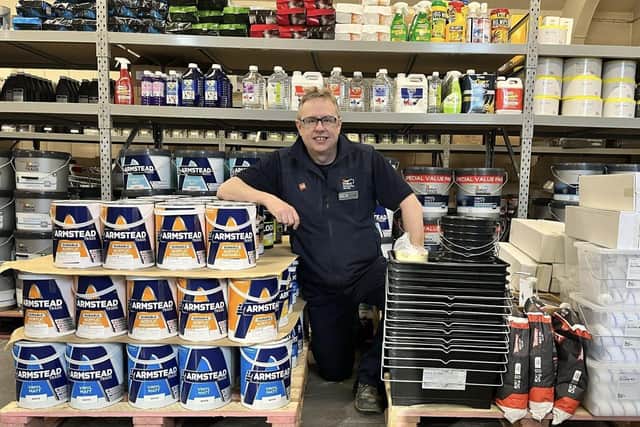 Harrogate Dulux staff member Chris Smedley-Nugent was one of 19 volunteers from Yorkshire Aid Convoy to travel to Ukraine to undertake the vital refurbishment of a care home for the elderly. (Picture contributed)
