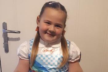 Alexa Woods (aged five) of St John's Church of England Primary School as Dorothy from the Wizard of Oz