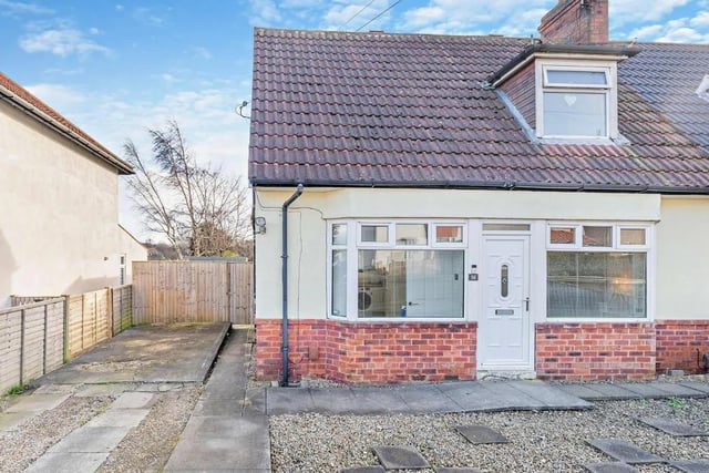 This two bedroom and one bathroom semi-detached house is for sale with Hunters for £240,000
