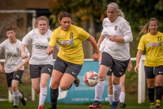 Knaresborough Town Women made it four wins out of four for 2022/23 when they beat Skipton Town Ladies Development at Manse Lane. Pictures: Caught Light Photography