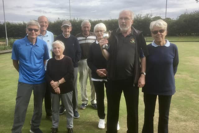 Tarnfield 'A', from left: Bob Williams, Roy Barlow, May Metcalf, Stan Southern, Howard Platt, Linda Utley, Philip Howard (captain), Pam Barlow. Picture: Submitted