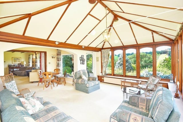 The spacious and impressive open plan interior of Riversmead.