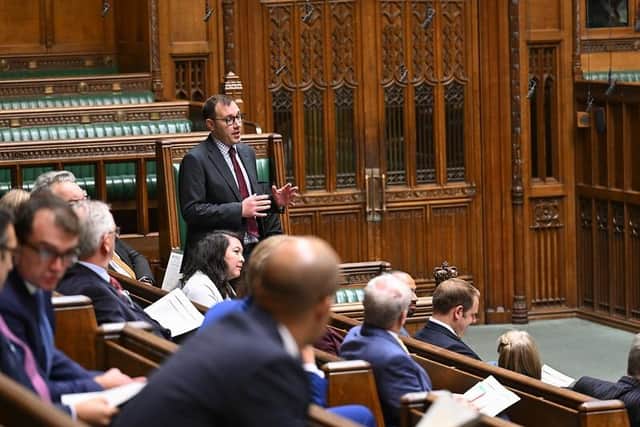 Tom Gordon, MP for Harrogate and Knaresborough, has been urging the Government to invest in regional rail infrastructure and tackle long-standing transport issues. (Picture contributed)