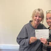 Celebrating 5 star rating award for food for Bilton Hall Nursing Home in Harrogate - Pauline Keys, Head Chef and Tracey Turner, Interim Manager. (Picture We Care Group)