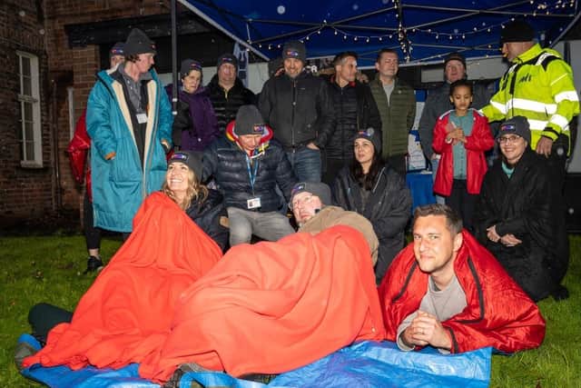 Ripon YMCA Sleep Easy events raises 5K and counting as staff and volunteers battle the elements under the rain and cold.