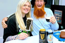 Colleagues and residents embracing St. Patrick's Day