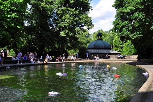 Model boats in the boating pond at Valley Gardens in Harrogate. (Picture courtesy of Friends of Valley Gardens).