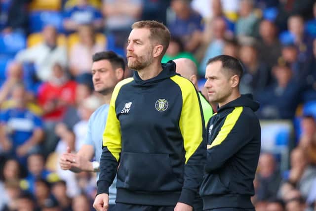 Harrogate Town manager Simon Weaver was encouraged by how his team played when they had possession of the ball at AFC Wimbledon.