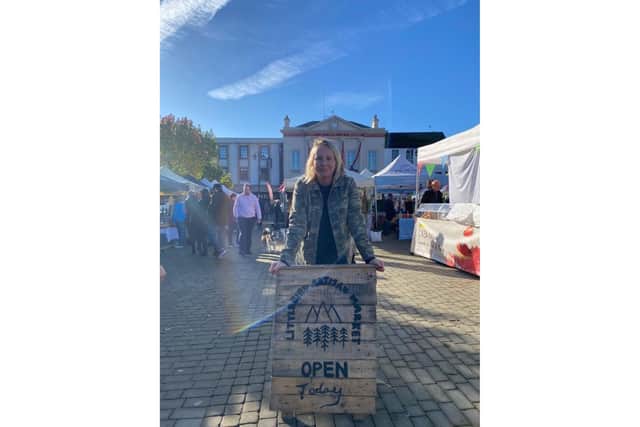 Founder of Little Birds Artisan Market, Jackie Crozier celebrates fifth anniversary at Ripon Market Square.