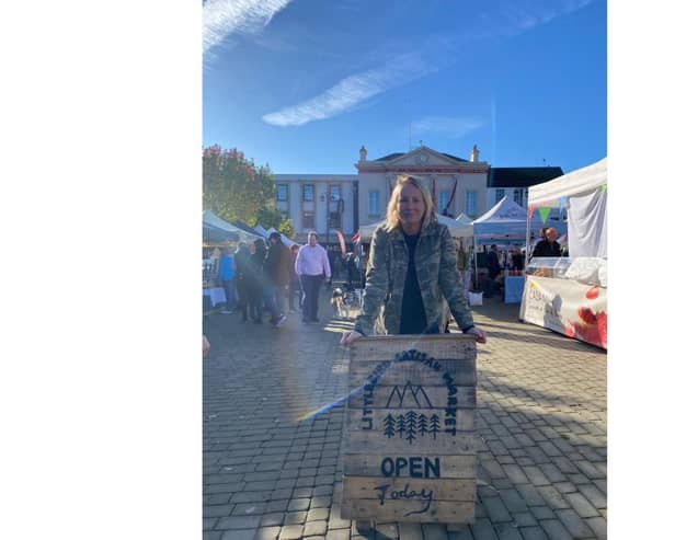Founder of Little Birds Artisan Market, Jackie Crozier celebrates fifth anniversary at Ripon Market Square.