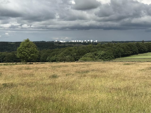 Clear view of Menwith Hill, by Katherine Schoon.