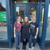 Looking forward to the ‘Keep It Local’ Christmas Market - Harrogate North Bar's general manager Abigail Reekie, centre, with staff members Eithne Keogh and Lucy Graham are gearing up for the one-day festive event. (Picture Graham Chalmers)
