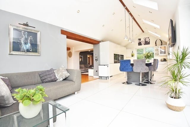 The super-stylish open plan interior.