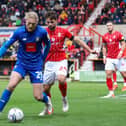 Harrogate Town's previous visit to Swindon Town saw them draw 1-1 in November 2021. Pictures: Matt Kirkham