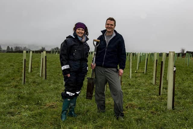 Flashback to 2021 - Christopher and Helen Neave from  Make it Wild  planting a woodland at Dacre near Harrogate. (Picture Tony Johnson)