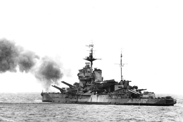 HMS Warspite played a crucial role in the D Day landings of June 6, 1944.