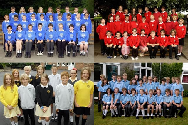 We take a look at 18 photos of primary school leavers from across the Harrogate district over the years