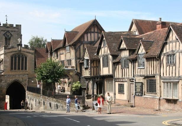 Charity begins at Lord Leycester Hospital timber-framed home of former soldiers.