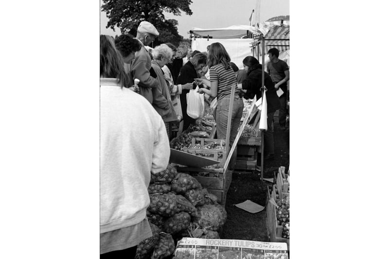 The plant bulb sales stand at Pateley Show.