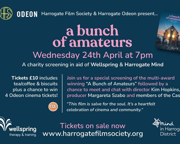 Harrogate film screening for charity - A Bunch of Amateurs (12A) gives a unique and sensitive insight into the lives and fortunes of the members of Bradford’s Amateur Filmmaking Group.(Picture contributed)