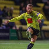 Harrogate Town midfielder in action during Tuesday night's EFL Trophy win over Morecambe at Wetherby Road. Pictures: Matt Kirkham