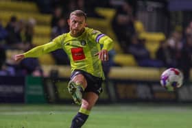 Harrogate Town midfielder in action during Tuesday night's EFL Trophy win over Morecambe at Wetherby Road. Pictures: Matt Kirkham