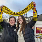 Harrogate Town supporters Dave and Molly Worton outside the EnviroVent Stadium. Picture: National World