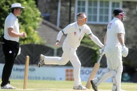 Luke Jarvis claimed 3-21 as Collingham & Linton CC got the better of Saltaire. Picture: Steve Riding