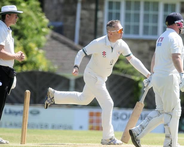Luke Jarvis claimed 3-21 as Collingham & Linton CC got the better of Saltaire. Picture: Steve Riding