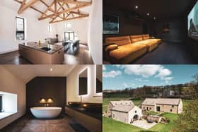Exceptional double barn conversion with bespoke fittings and a home cinema in the AONB new on the market.