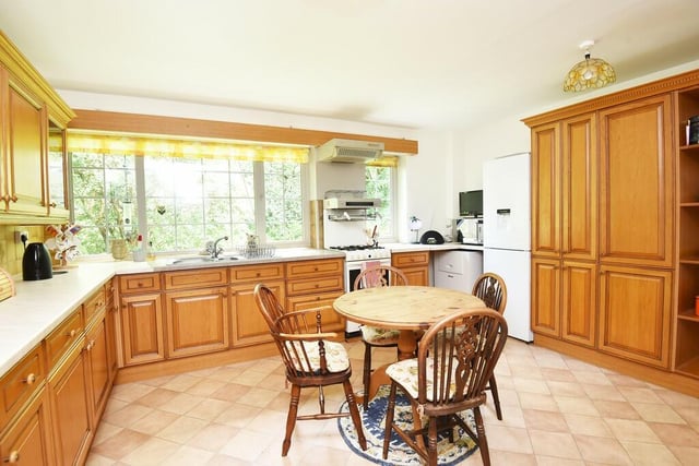 The bright and spacious dining kitchen.