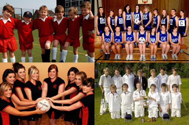 We take a look at 20 pictures of school sports teams from across the Harrogate district over the years