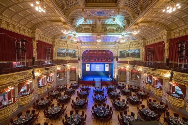 Flashback to the Harrogate Hospitality & Tourism Awards event in 2023 held inside a glittering Royal Hall. (Picture www.timhardy.co.uk)