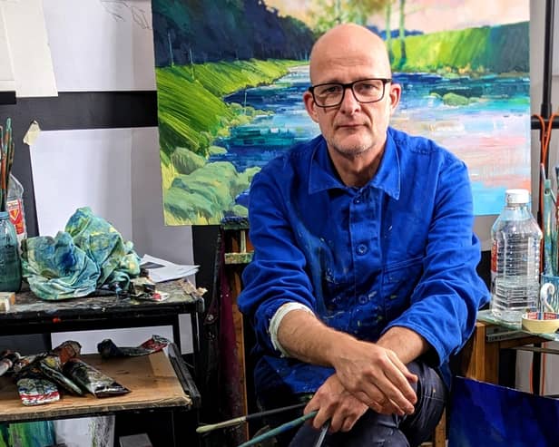 Harrogate artist Emerson Mayes whose first major collection of beautiful landscapes for some time will go on show at the Watermark Gallery. (Picture contributed)