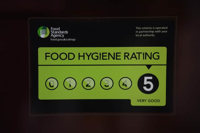 A Harrogate pub and fish and chip shop have been handed new food hygiene ratings by the Food Standards Agency