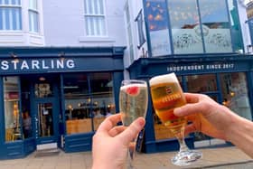 Cheers - The new improved Starling Independent Bar Cafe Kitchen in Harrogate.