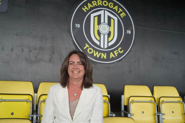 Karen Tyson has been appointed to the role of Managing Director at Harrogate Town following a spell in Super League. Picture: Harrogate Town AFC