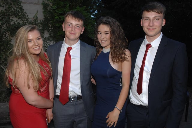 Nidderdale High School in 2013 - Louise Gibbon, Jack Mallinson, Alisha Mawer and Jack Kirk