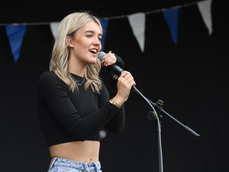 Singer Ellie Ferguson takes to the stage at the festival