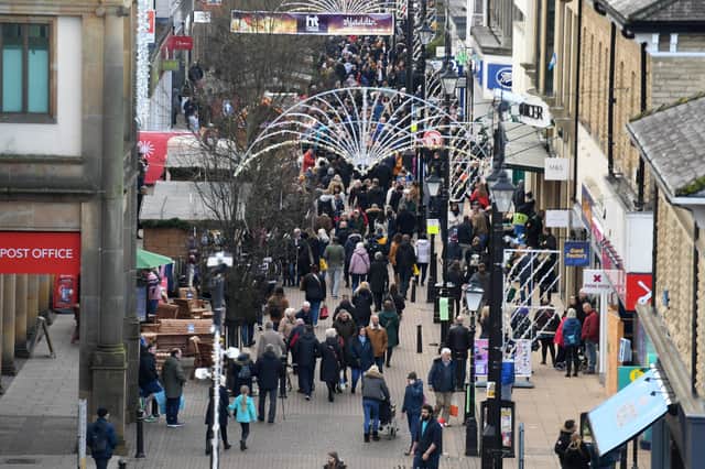 The launch of Harrogate Christmas Fayre drew the crowds to the town centre at the weekend. (Picture Gerard Binks)