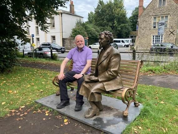 I took my turn to sit on the bench next to the bronze statue of Agatha Christie and seek inspiration for my next novel.