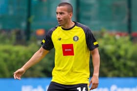 Harrogate Town centre-half Rod McDonald will not be involved against former club Carlisle United on Tuesday evening. Pictures: Matt Kirkham