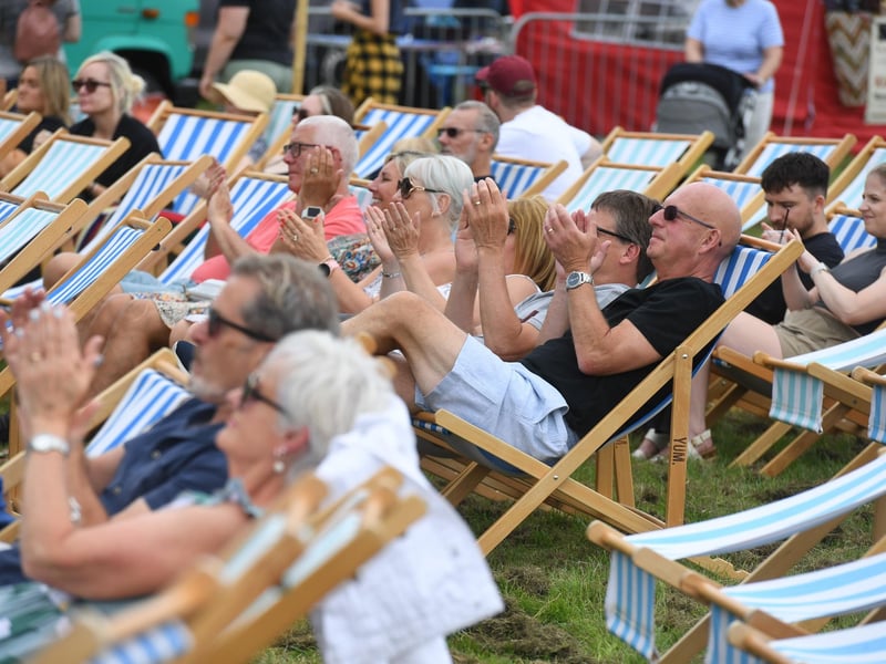 Crowds enjoying the entertainment on offer at the festival