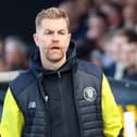 Harrogate Town manager Simon Weaver watches on during Saturday's 2-2 League Two draw with Doncaster Rovers. Pictures: Matt Kirkham