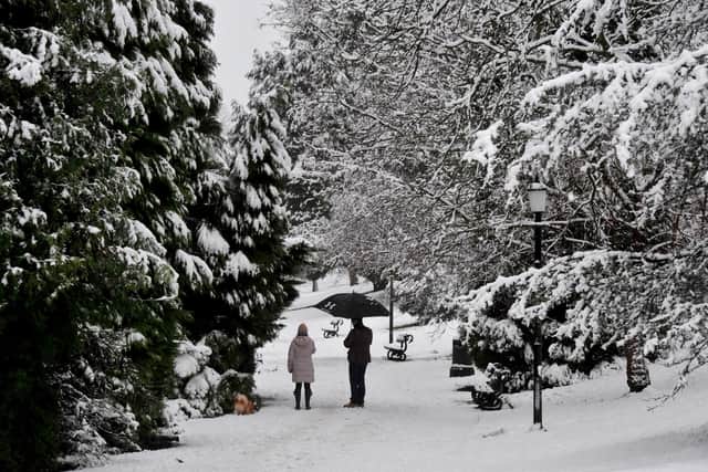 The Met Office has issued a yellow weather warning for snow and ice across the Harrogate district this week