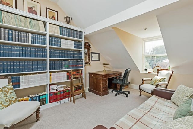 A study or home office within flexible room space.