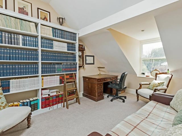 A study or home office within flexible room space.