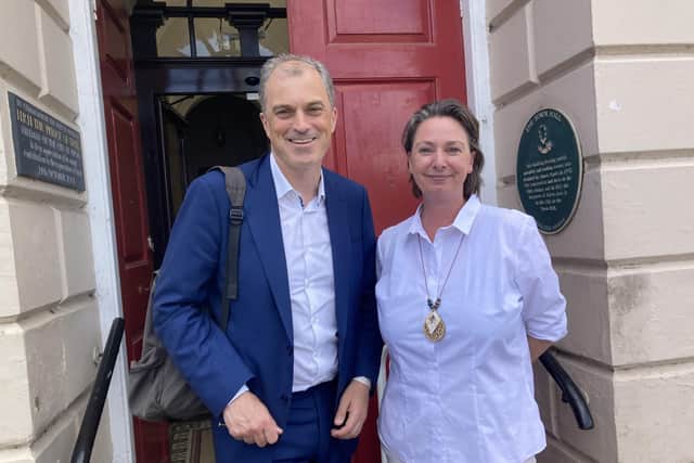 Julian Smith and Lilla Bathurst shared concerns at a meeting held at Newby Hall